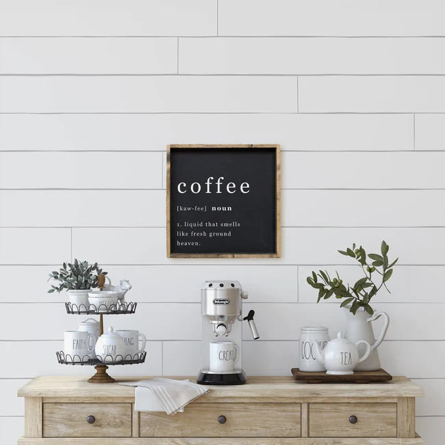 "Coffee" Wood Sign by william rae designs