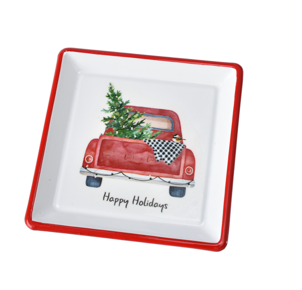 GANZ Tree & Truck Trinket Dishes