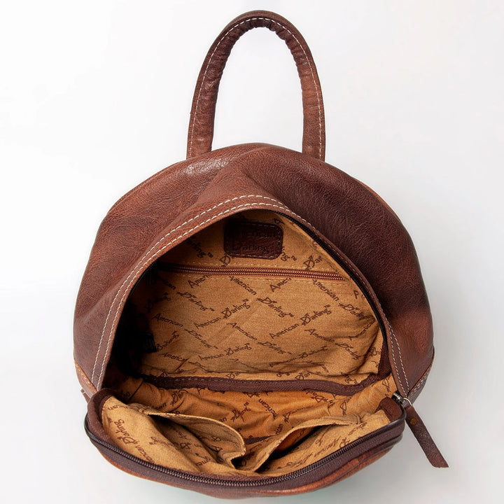 LS Western Genuine Leather Backpack