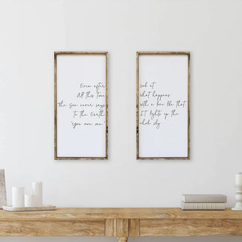 "Even after all..." Pair of Wood Signs by william rae designs