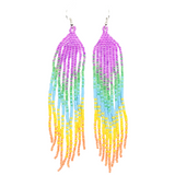 Tribal Roots Ombre Finge Earrings