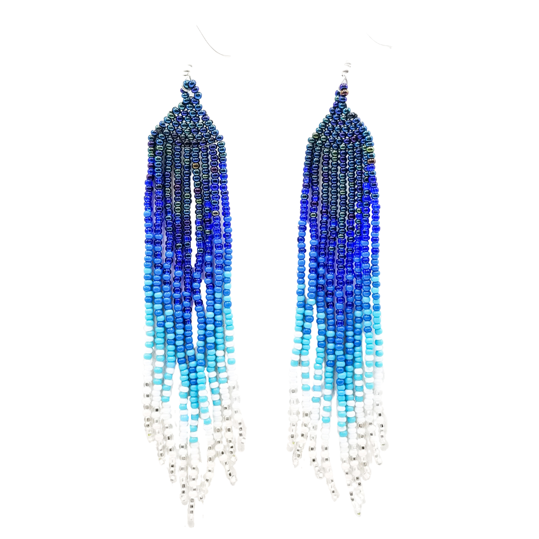 Tribal Roots Ombre Finge Earrings