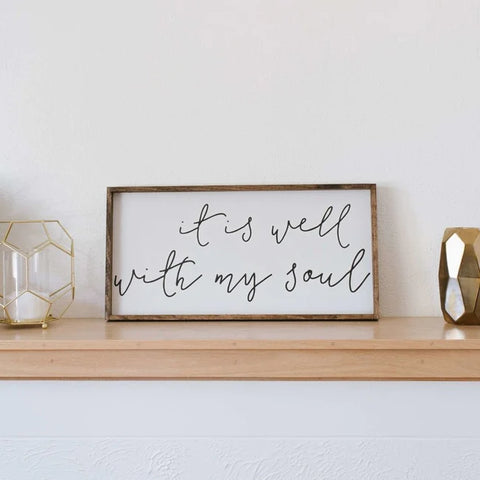 "It Is Well With My Soul" Wood Sign by williamraedesigns