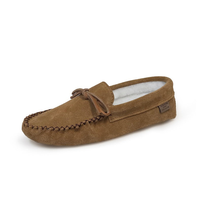 Laurentian Chief Men's Lined & Padded Suede Moccasins