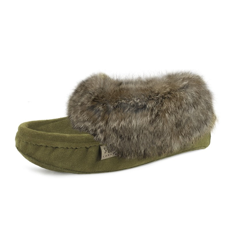 Laurentian Chief Men's Fur Trimmed Moccasins