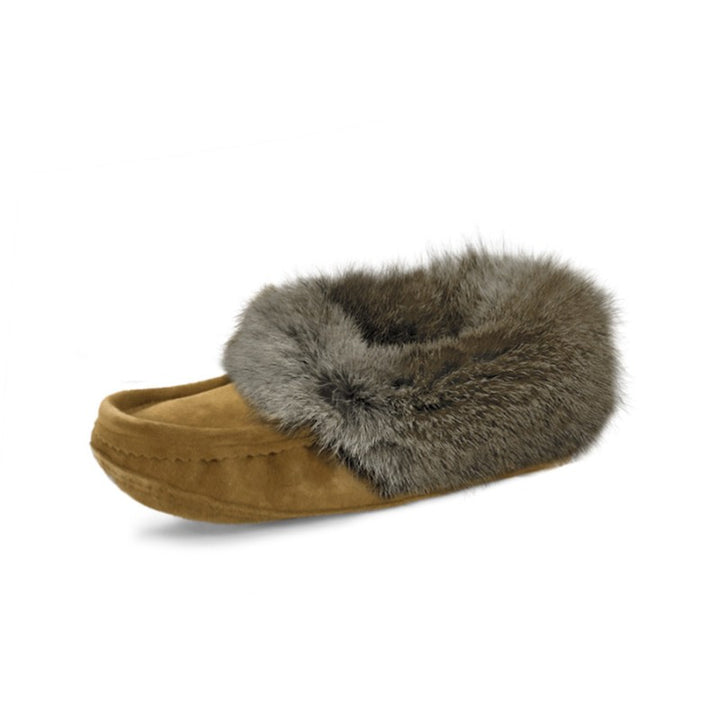 Laurentian Chief Men's Fur Trimmed Moccasins