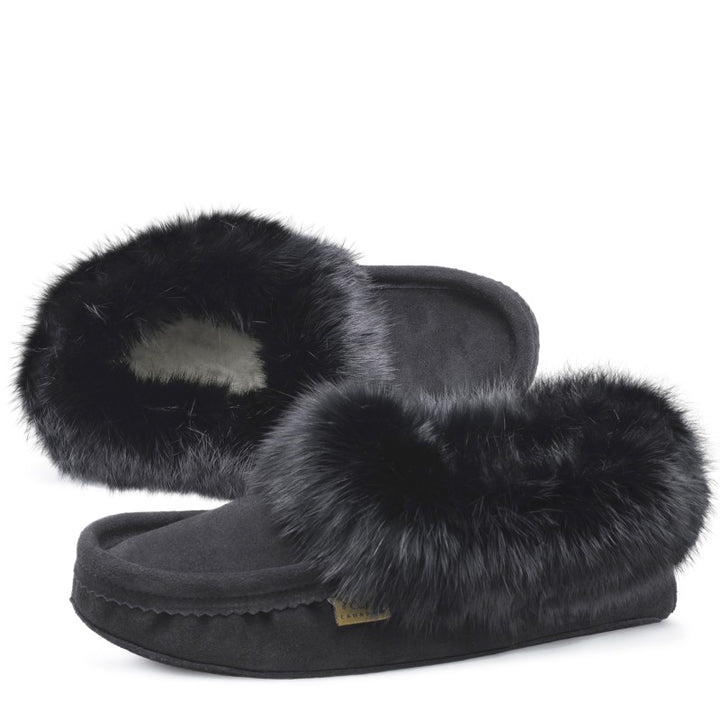 Laurentian Chief Men's Fur Trimmed Moccasins