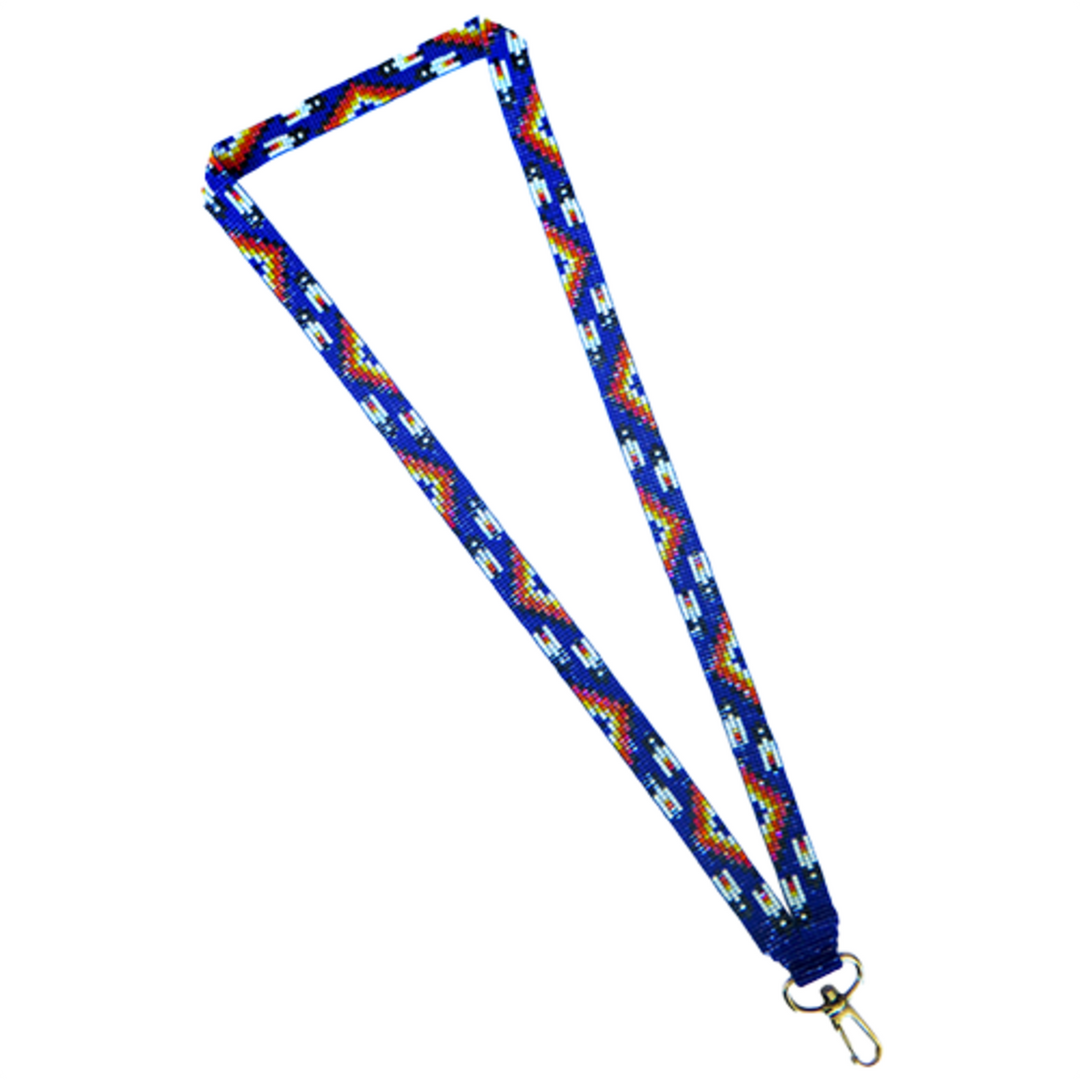 Four D Many Feather Loomed Neck Lanyard