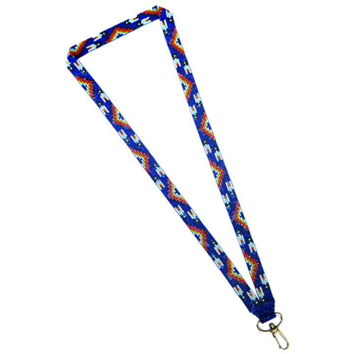 Four D Many Feather Loomed Neck Lanyard