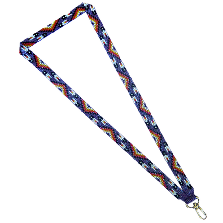 Four D Many Feather Loomed Neck Lanyard