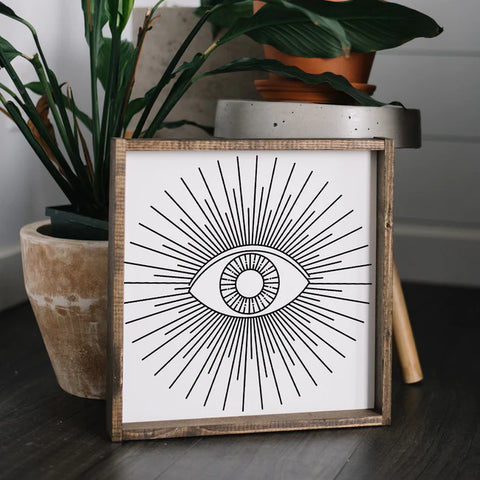 "All Knowing Eye" Wood Sign by william rae designs