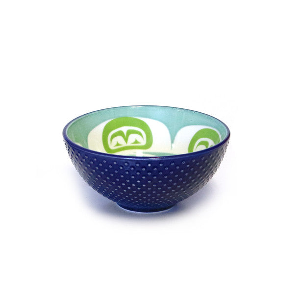 Native Northwest Porcelain Art Bowls - Moon