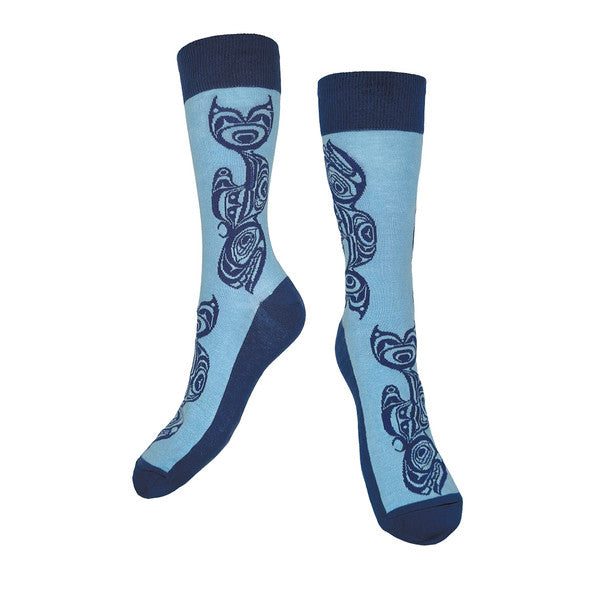 Native Northwest Killer Whale Art Socks