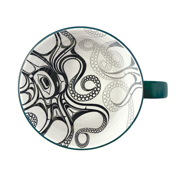 Native Northwest Octopus (Nuu) Porcelain Art Mug