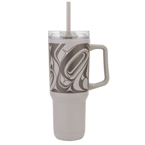 Native Northwest Eagle Insulated Tumbler with Straw