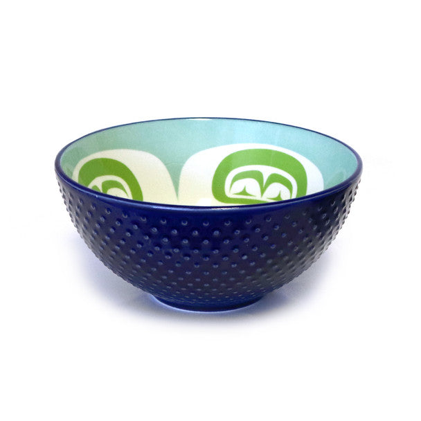 Native Northwest Porcelain Art Bowls - Moon