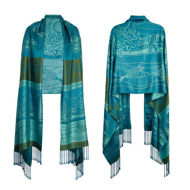 Native Northwest All My Relatives (Indinawemaaganidag) Shawl