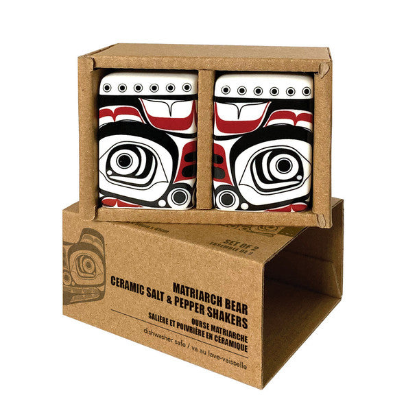 Native Northwest Matriarch Bear Salt & Pepper Shaker Set