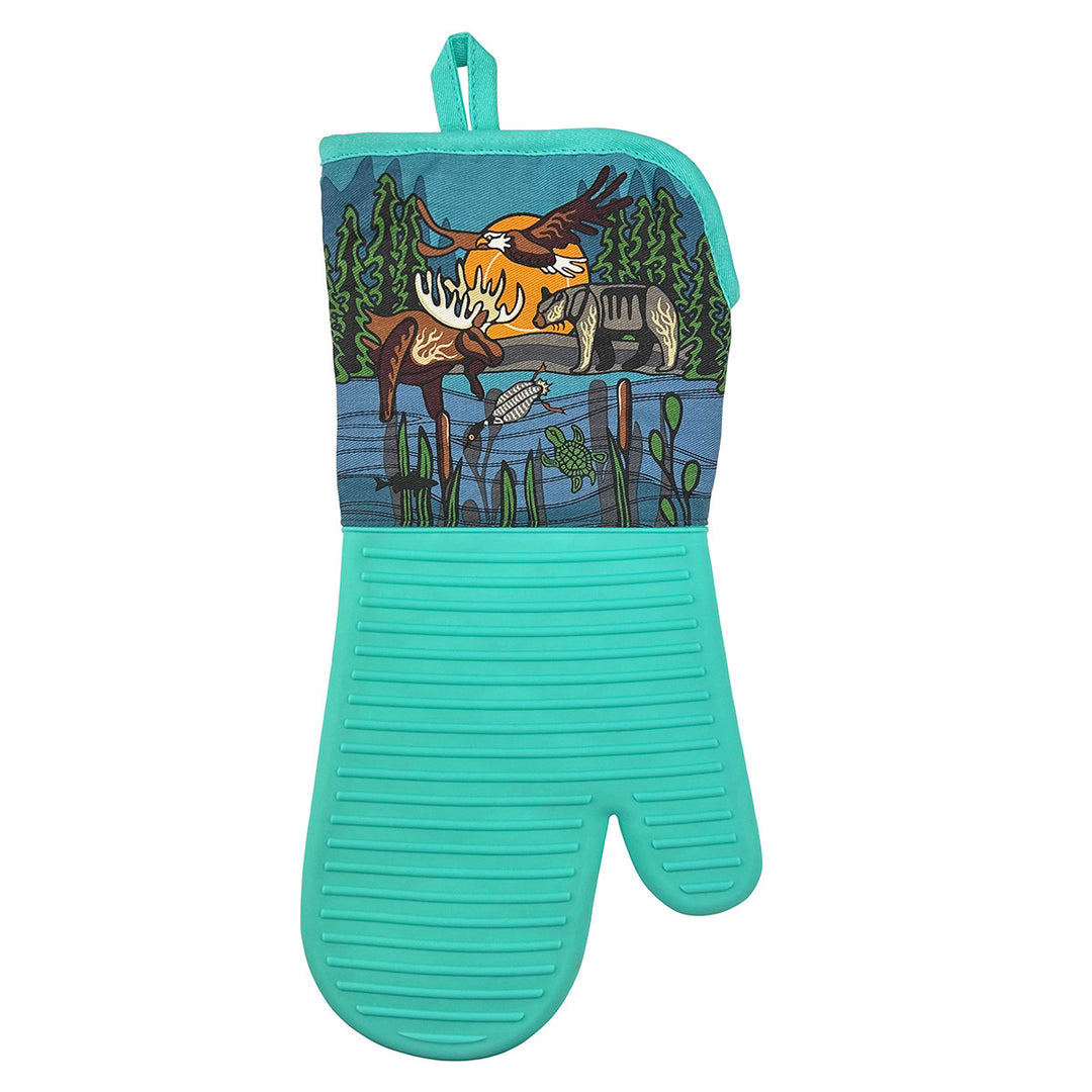Native Northwest All My Relatives (Indinawemaaganidag) Silicone Oven Mitt