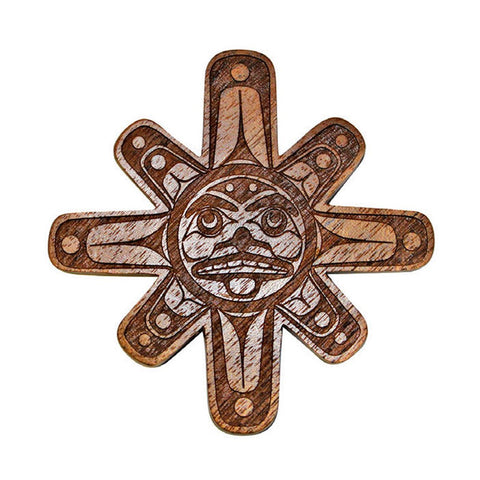 Native Northwest Sun Spirit Wood Magnet