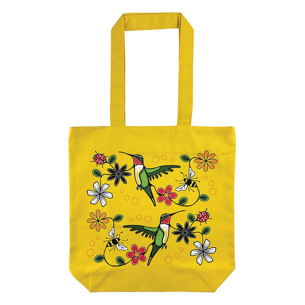Native Northwest Hummingbird (Nenookaasi) Everyday Canvas Tote