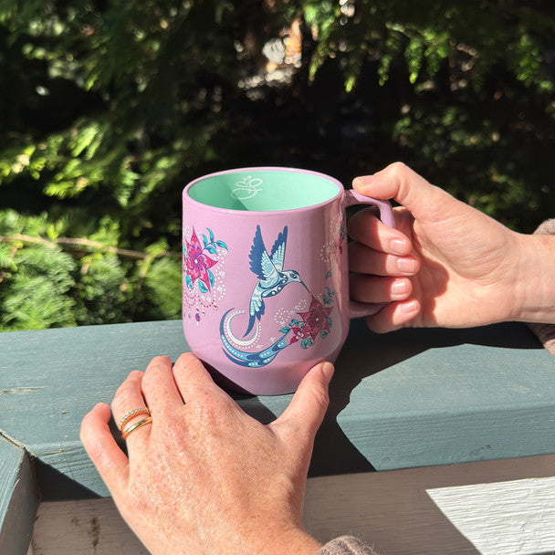 Native Northwest Hummingbird Big Ceramic Mug