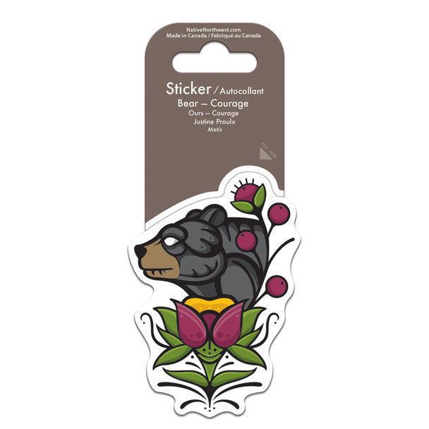 Native Northwest Bear- Courage Sticker