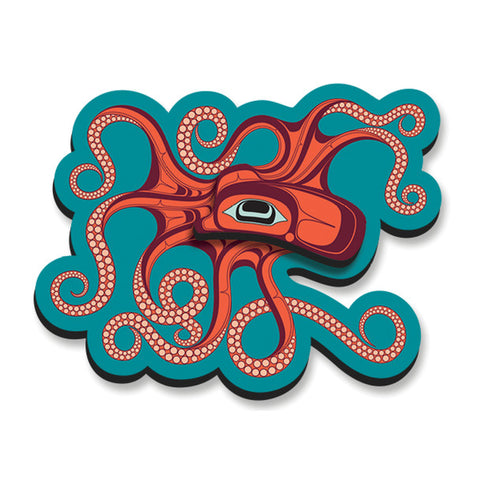 Native Northwest 3D Octupus (Nuu) Magnet