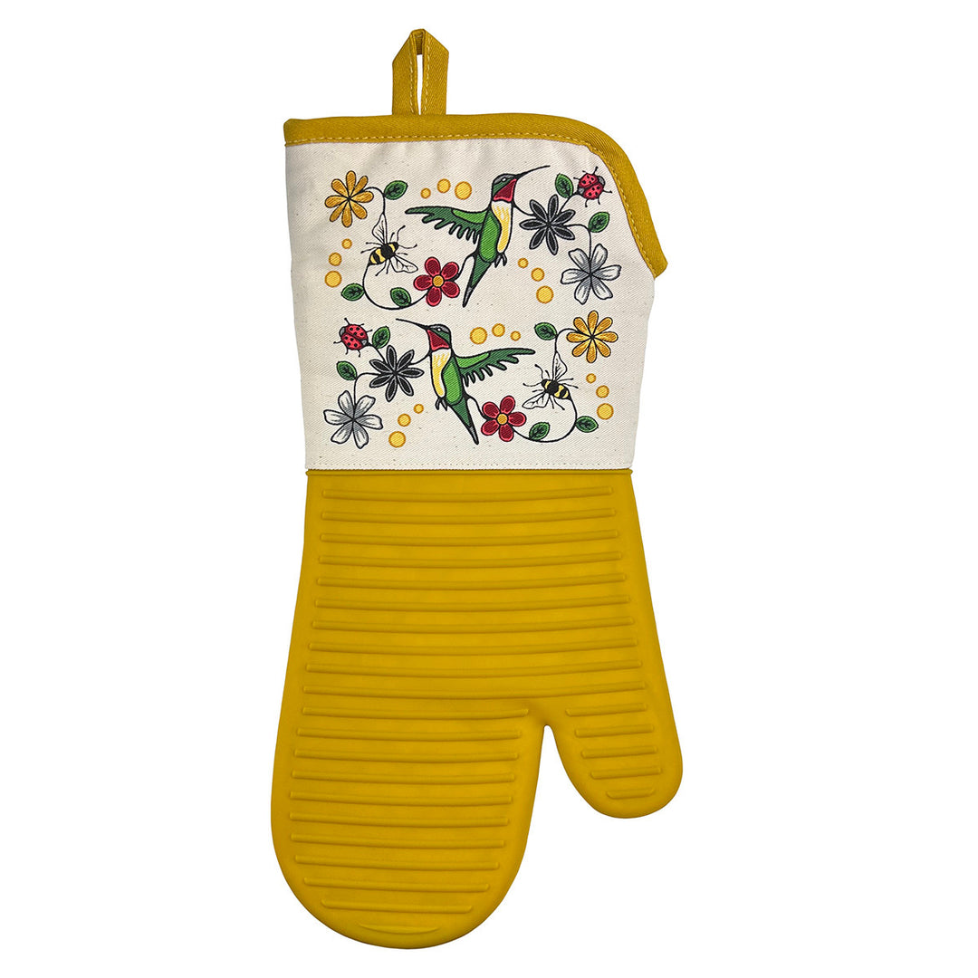 Native Northwest Hummingbird (Nenookaasi) Silicone Oven Mitt