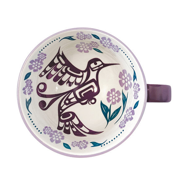 Native Northwest Hummingbird Porcelain Art Mug