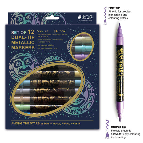 Native Northwest Acrylic Felt Markers- Metallic