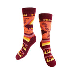 Native Northwest Art Socks - Buffaloes (MashkodeBiizhikina)