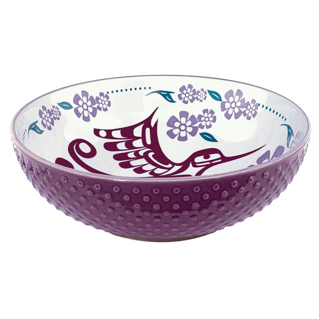 Native Northwest Hummingbird Porcelain Art Bowls