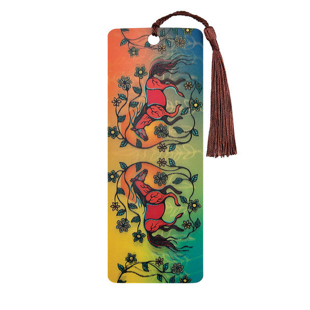 Native Northwest 3D Horse (Bebezhigooganzhii) Lenticular Bookmark