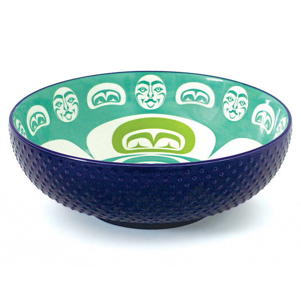 Native Northwest Porcelain Art Bowls - Moon