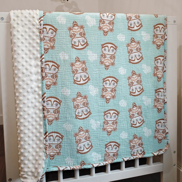 Native Northwest Baby Otter Baby Blanket