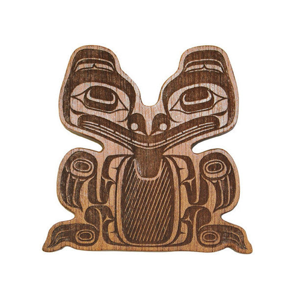 Native Northwest Bear Spirit Wood Magnet