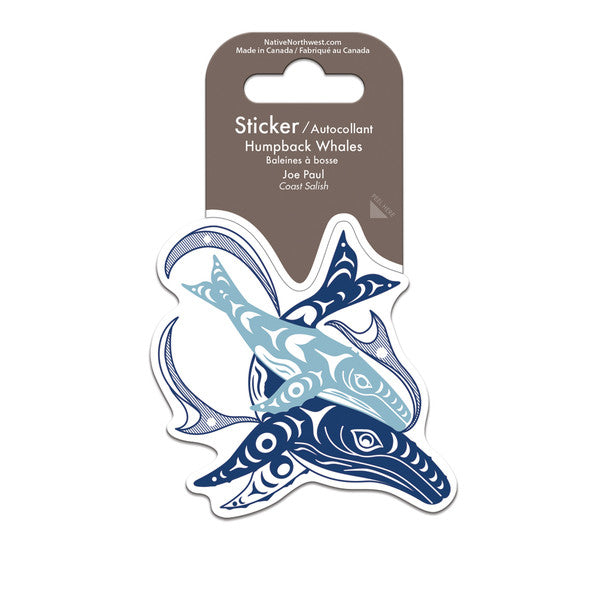 Native Northwest Humpback Whales Sticker