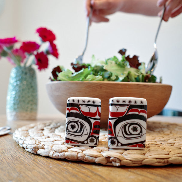 Native Northwest Matriarch Bear Salt & Pepper Shaker Set