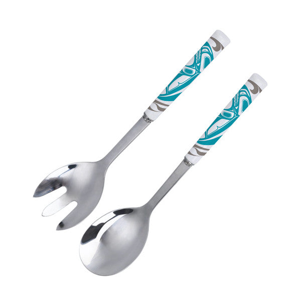 Native Northwest Stainless Steel Salad Servers