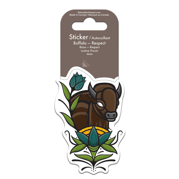 Native Northwest Buffalo - Respect Sticker