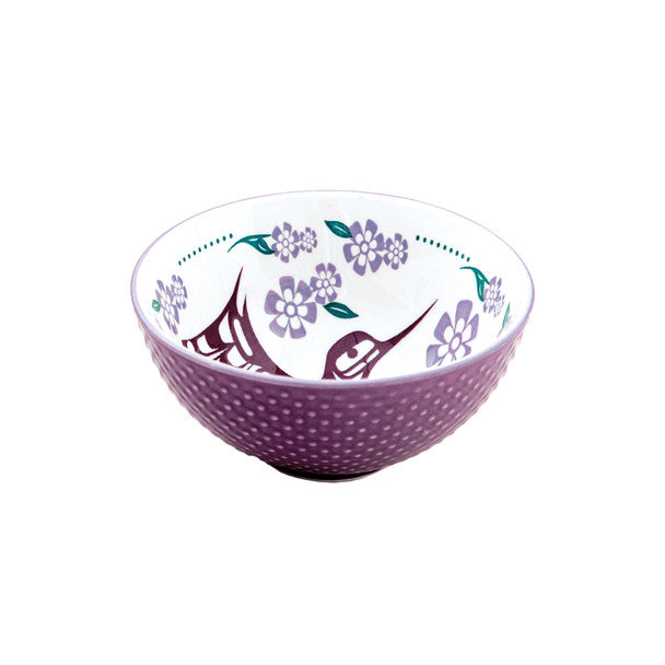 Native Northwest Porcelain Art Bowls - Hummingbird