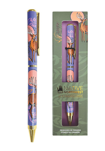 Native Northwest  Deer (Waawaashkeshi) Premium Ballpoint Pen