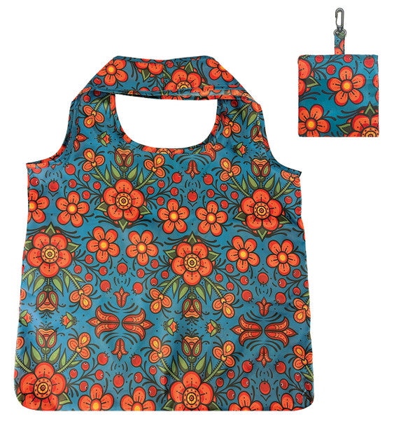 Native Northwest  Prairie Beadwork Foldable Shopping Bag