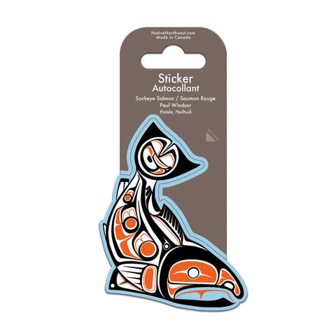 Native Northwest Sticker - Sockeye Salmon