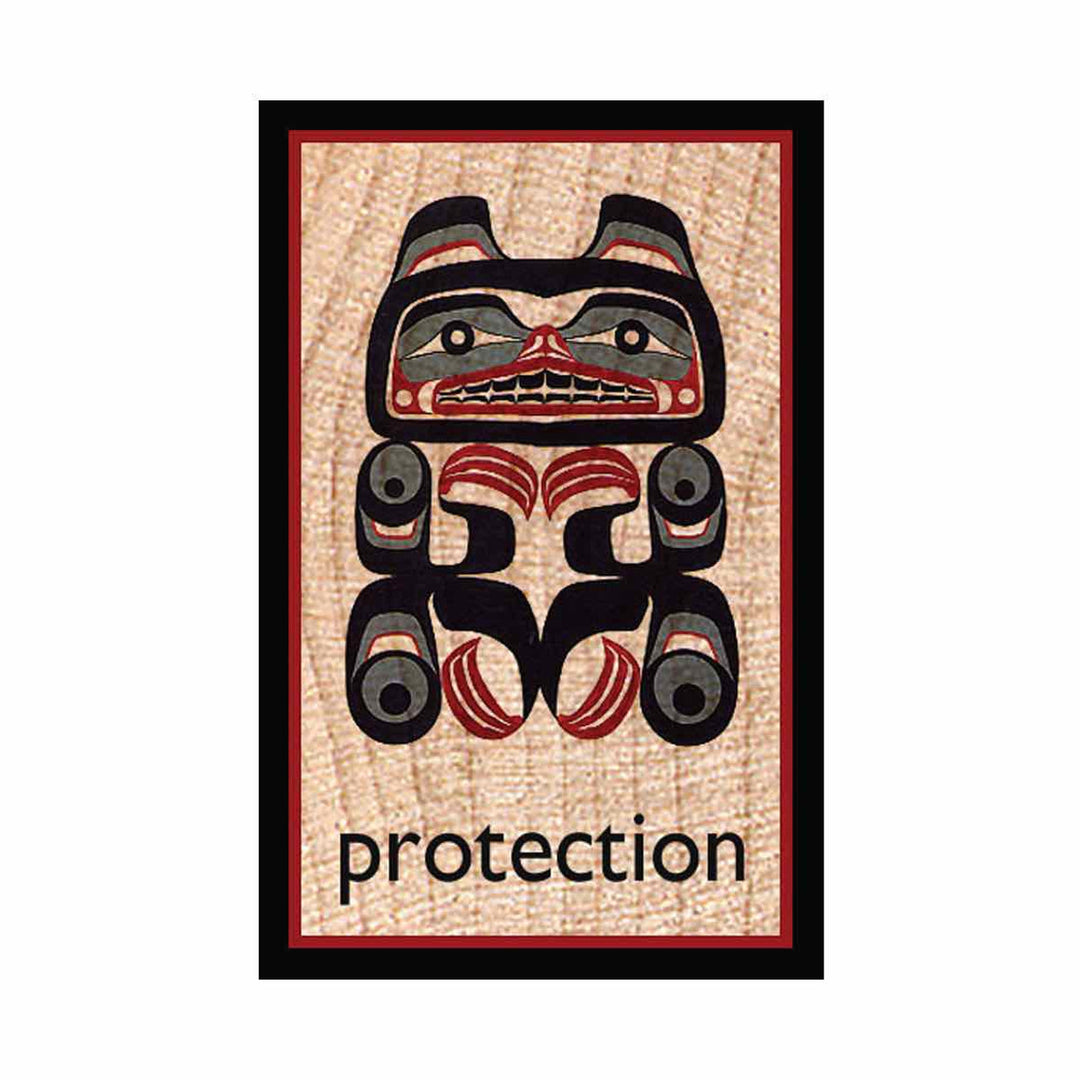 Native Northwest Bear Wood Magnet