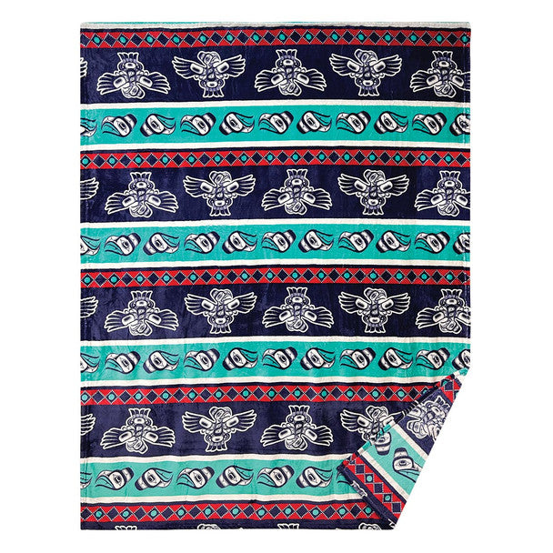 Native Northwest Eagle Fleece Blanket