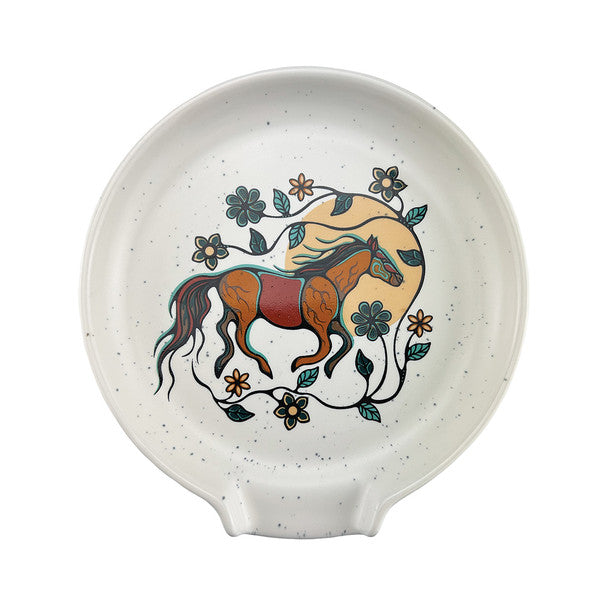 Native Northwest Horse (Bebezhigooganzhii) Spoon Rest