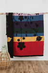 MINI TIPI Coloured Woodland Floral Wool Blanket