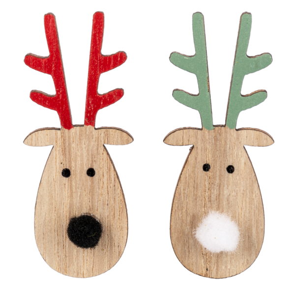 GANZ Deer Head Ornaments